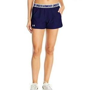 Under Armour | Women's Play Up 2.0 Navy Blue Athletic Running Shorts Size S